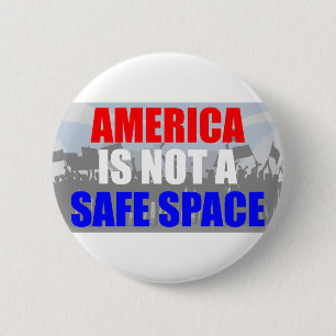 Bóton Redondo 5.08cm A América Não É Um Espaço Seguro