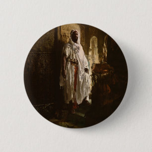 Bóton Redondo 5.08cm A arte africana principal do Moorish