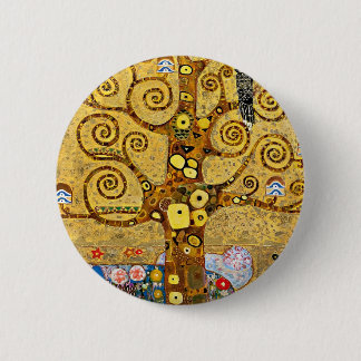 Bóton Redondo 5.08cm "A árvore da vida", Gustav Klimt