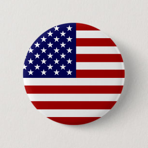 Bóton Redondo 5.08cm A bandeira americana