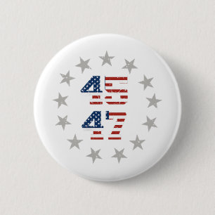 Bóton Redondo 5.08cm A bandeira americana Trump Daddys volta para casa
