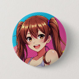 Bóton Redondo 5.08cm A beautiful girl full of freshness