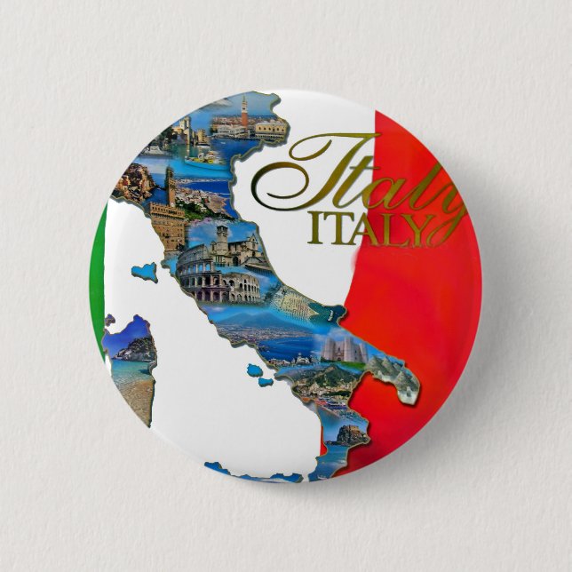 Bóton Redondo 5.08cm A "bota italiana " (Frente)