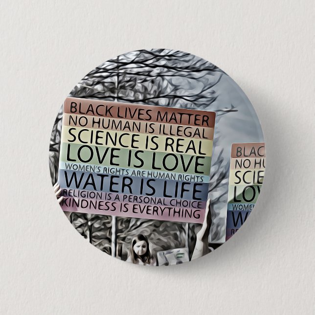 Bóton Redondo 5.08cm A ciência é real (Frente)