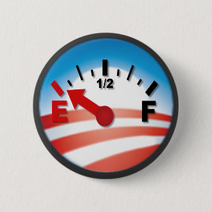 Bóton Redondo 5.08cm A esperança está em vazio - anti Barack Obama