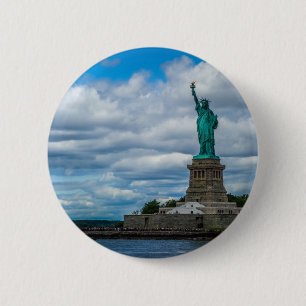 Bóton Redondo 5.08cm A estátua da liberdade