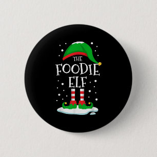 Bóton Redondo 5.08cm A Família Foodie Elf de Natal que Corresponde ao G