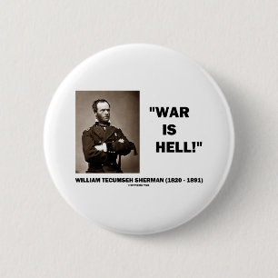 Bóton Redondo 5.08cm A guerra de William Tecumseh Sherman realiza-se