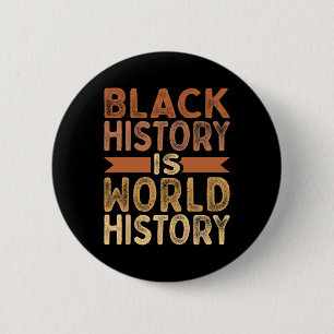 Bóton Redondo 5.08cm A História Negra É História Mundial, América Afric