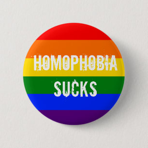 Bóton Redondo 5.08cm A homofobia suga