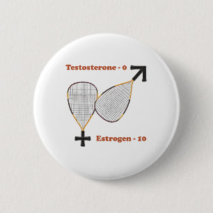 Bóton Redondo 5.08cm A hormona estrogénica ganha o Racquetball
