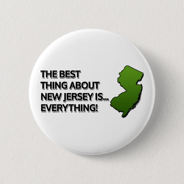 Bóton Redondo 5.08cm A melhor coisa sobre Nova Jersey é... tudo! (Frente)
