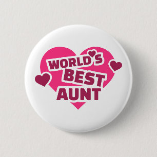 Bóton Redondo 5.08cm A melhor tia do mundo