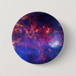 Bóton Redondo 5.08cm A nebulosa cor-de-rosa azul da galáxia Stars o
