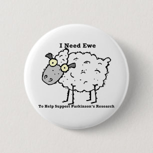 Bóton Redondo 5.08cm A pesquisa de Parkinson do apoio