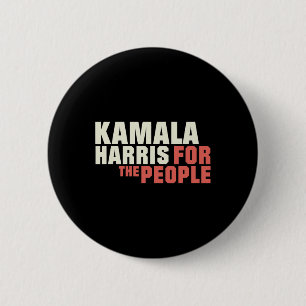 Bóton Redondo 5.08cm A Pessoas Camisa Kamala Harris 2024 Anti-Eleição
