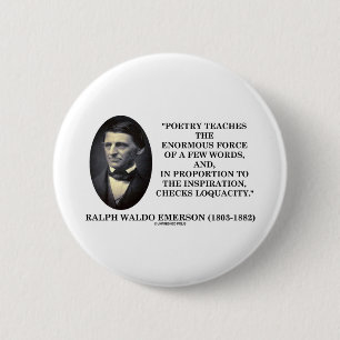 Bóton Redondo 5.08cm A poesia ensina a força enorme de citações de