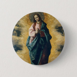 Bóton Redondo 5.08cm A Radiância Celestial da Imaculada Conceição Arte