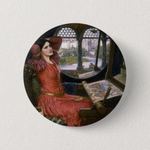 Bóton Redondo 5.08cm A senhora do Waterhouse de Shalott