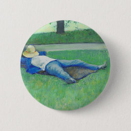 Bóton Redondo 5.08cm A Sesta (por Gustave Caillebotte)