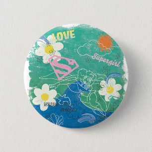 Bóton Redondo 5.08cm A Supergirl Compartilha Espírito e Amor