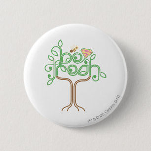 Bóton Redondo 5.08cm A Supergirl É Fresca