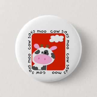 Bóton Redondo 5.08cm A vaca diz o camiseta e os presentes do MOO