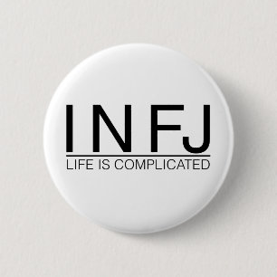 Bóton Redondo 5.08cm A vida de INFJ é complicada