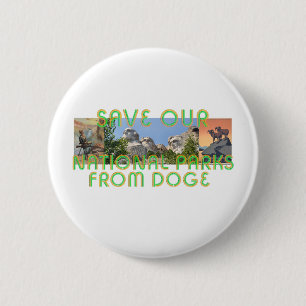 Bóton Redondo 5.08cm ABH Save National Parks from Dogue Button (Salvar