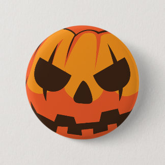 Bóton Redondo 5.08cm Abóbora de Halloween Jack o Lantern