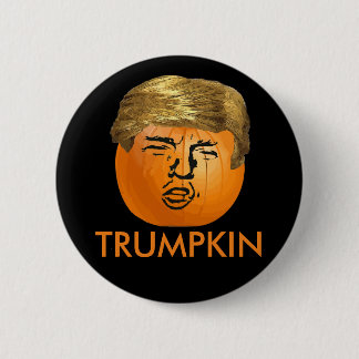 Bóton Redondo 5.08cm Abóbora engraçada do Dia das Bruxas Trumpkin do
