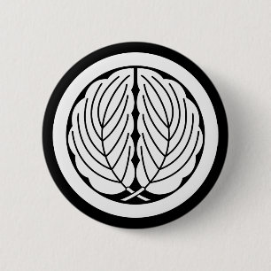 Bóton Redondo 5.08cm Abraçar em círculo as folhas de carvalho