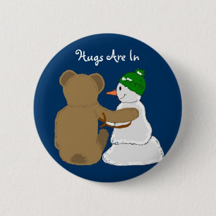 Bóton Redondo 5.08cm Abraços Estão Dentro