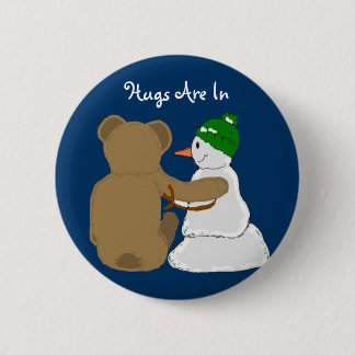 Bóton Redondo 5.08cm Abraços Estão Dentro