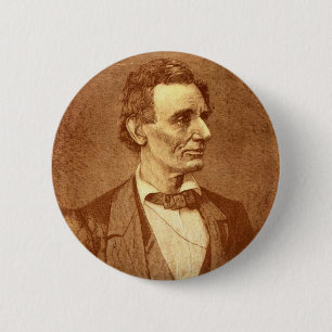Bóton Redondo 5.08cm Abraham Lincoln