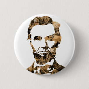 Bóton Redondo 5.08cm Abraham Lincoln