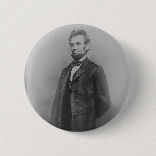 Bóton Redondo 5.08cm Abraham Lincoln, em janeiro de 1864