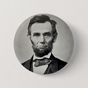 Bóton Redondo 5.08cm Abraham Lincoln Gettysburg Retrato