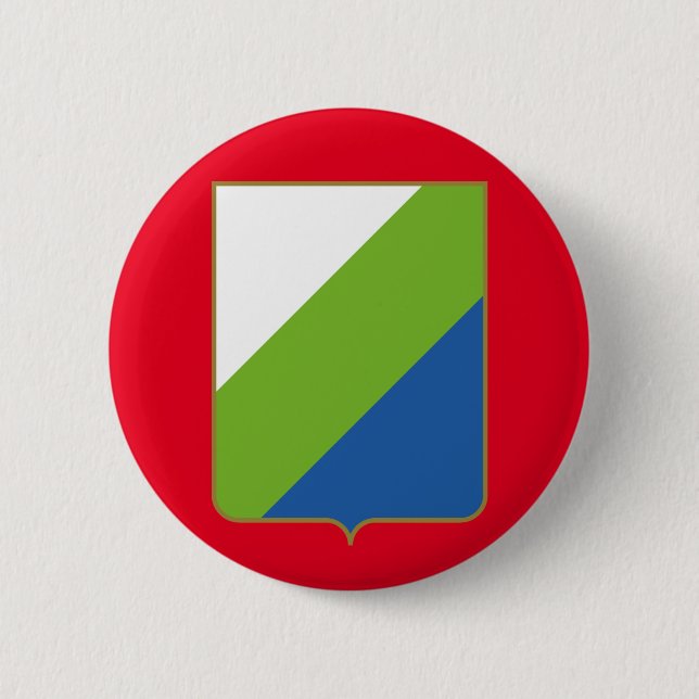 Bóton Redondo 5.08cm Abruzzo, Itália - Botão casaco de armas (Frente)