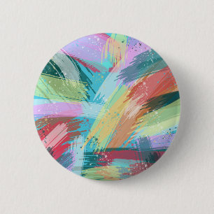 Bóton Redondo 5.08cm Abstrato Art Pastel