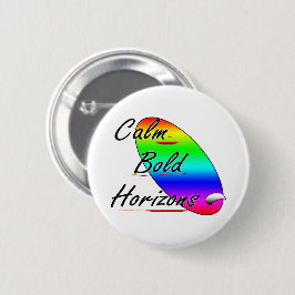 Bóton Redondo 5.08cm Acalme horizontes ousados surfando