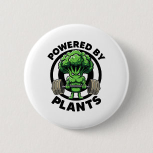 Bóton Redondo 5.08cm Acionado Por Plantas Vegan Athlete Vegan Gym Vegan