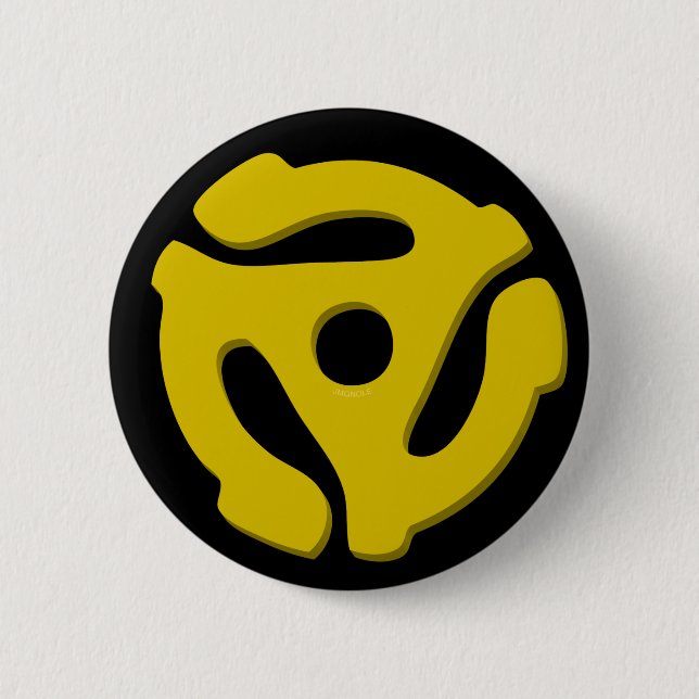 Bóton Redondo 5.08cm Adaptador gravado 45 (Frente)