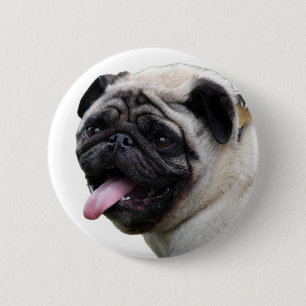 Bóton Redondo 5.08cm Adicione nomes aos acessórios de fotos de Pug bra