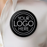Bóton Redondo 5.08cm Adicione seu logotipo corporativo moderno minimali<br><div class="desc">Perfeito para uma festa ou apresentação no escritório ou caminhando pela vizinhança para anunciar seu negócio, esses logobuttons são simples em design. Você pode alterar a cor de fundo para corresponder à cor que coordena com o logotipo da sua empresa. Um design simples, sem batatas fritas para qualquer empresa. Carregue...</div>
