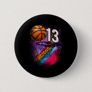 Bóton Redondo 5.08cm Adolescente Oficial de Basquete de 13 anos de idad