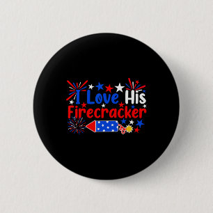 Bóton Redondo 5.08cm Adorava Seu Firecracker Engraçado 4 De Julho Fogos
