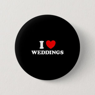 Bóton Redondo 5.08cm Adoro Casamentos Engraçado Casamento Bridesmaid Am