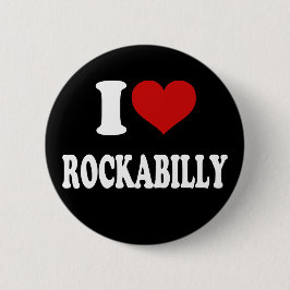Bóton Redondo 5.08cm Adoro Rockabilly
