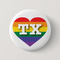 Adoro Texas Rainbow Heart